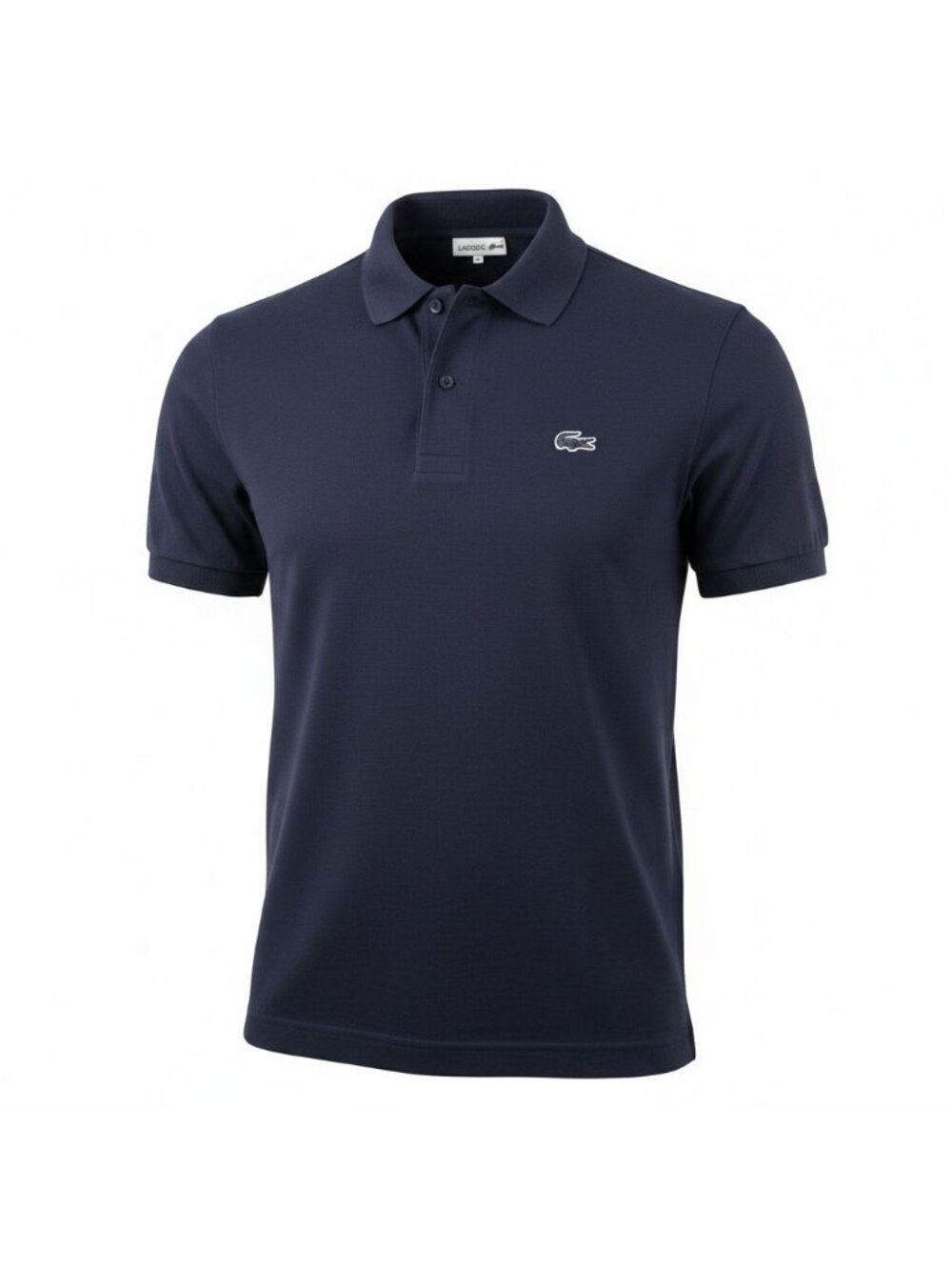NWT Lacoste Mens Navy Blue Polo Shirt Regular Fit 100% Cotton Size Large france